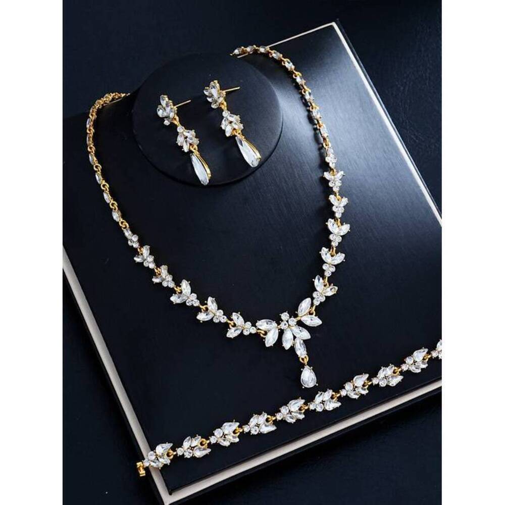 4-Piece/Set Crystal Bridesmaid Jewelry Set, And Ho Gift Minimalist